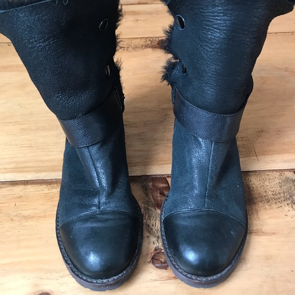 Matt bernson shearling lined moto boots - Picture 7 of 8